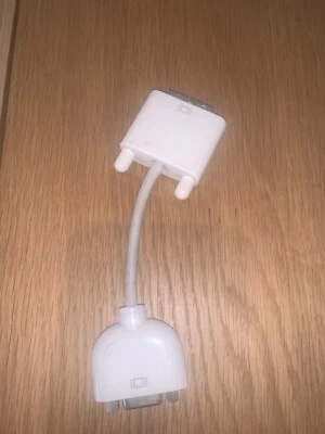 APPLE DVI to VGA MONITOR DISPLAY ADAPTER WHITE CABLE Part 603-3342 - Image 1 of 4