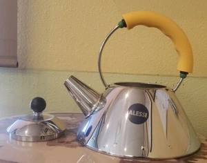 Alessi Classic Water Tea Kettle 9093, 33.8 oz. by Michael Graves - Picture 1 of 4