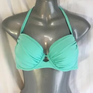 Victoria's Secret Bikini Aqua Blau Neckholder Push-Up leicht gepolstert 34C 307735-4R6 - Bild 1 von 12