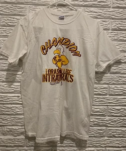 Loras College Dewey Duhawk Intramural Champion T-Shirt Adult M White Gildan - Picture 1 of 8