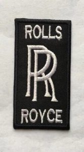 ROLLS ROYCE Logo Sign Classic Car Est. 2" x 3.5" Iron Sew On Embroidery Patch - Picture 1 of 1