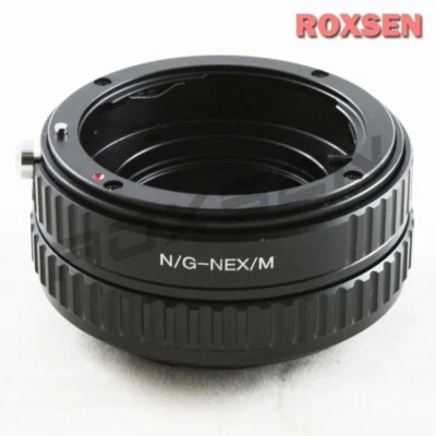 Nikon F mount G lens to Sony E mount macro helicoid adapter NEX A6600 A7 A7R IV - Image 1 of 3