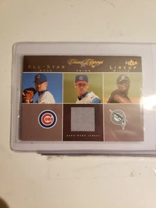 2004 Fleer Classic Clippings Wood/Prior/Willis Baseball Jersey Card - Picture 1 of 2