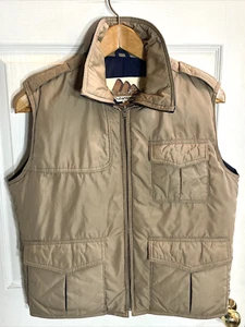 Natural High Down Outerwear Men's Medium Hunting Puffer Vest Tan Vintage - Picture 1 of 6