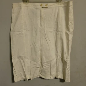 Damen Rock Größe 16 1X WEISS Rock Karriere Büro gefüttert FACONNABLE Tennis - Bild 1 von 4