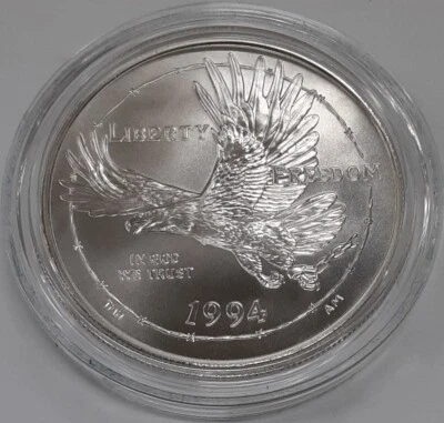 1994-W National POW Museum Commem UNC Silver Dollar in Capsule ONLY - Image 1 of 2
