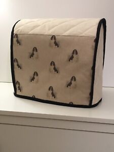 Hand Crafted Spaniel Quilted Calico Mixer Cover Kitchenaid 4.8L