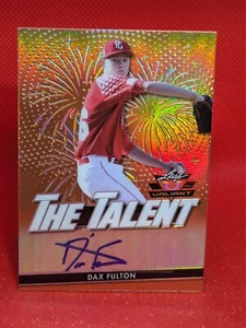2020 LEAF VALIANT THE TALENT AUTOGRAPH #TT-DF1 DAX FULTON ORANGE **72/75** - Bild 1 von 2
