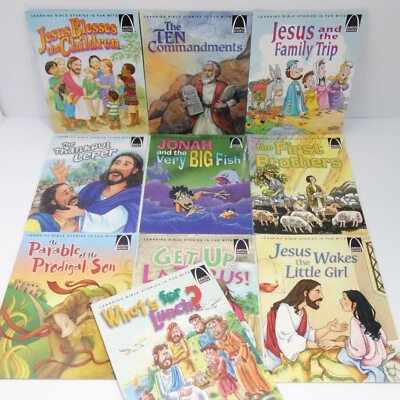 ARCH Book Lot of 10 Bible Story Religious Stories for Kids Ten Commandments - Image 1 of 4