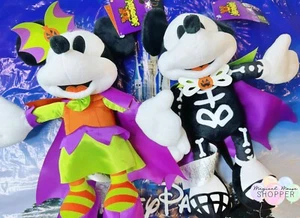Disney Parks 2024 Halloween Mickey And Minnie Plush Set New - Picture 1 of 1