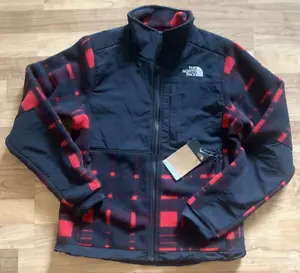 The North Face Women Black Red Holiday Fleece Denali Jacket NWT size:SMALL #1563 - Picture 1 of 8