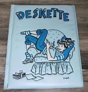 Carpeta de vinilo vintage MCM cola de caballo DESQUETE🌟 - Imagen 1 de 3