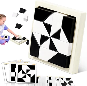 Block Puzzles Hidden Building Blocks for Kids - 3D Puzzle with Storage Tray, Edu - Picture 1 of 12