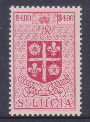(F178-19) 1959 St Lucia $4.80 Device of St Lucia MH (S) (DT14) Cover