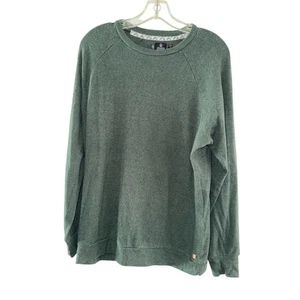 Volcom Women's Green Crewneck Pullover Sweatshirt Long Sleeve Casual oversized - Picture 1 of 6