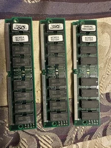 24MB (3x8MB) KMM5322000CV-7 Samsung 8MB Simm FastPage Memory - Picture 1 of 2