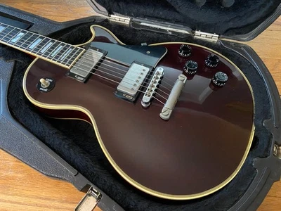 Gibson Les Paul Custom 1984 - rojo vino con estuche rígido Gibson - buen estado Foto 1 de 4