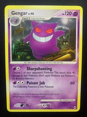 GENGAR - 17/99 - ARCEUS - RARE POKEMON CARD - LP - Image 1 of 4