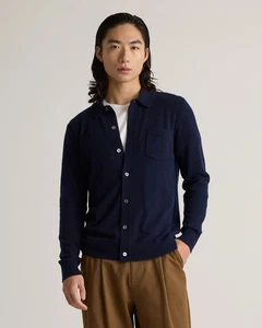 NEW Quince Mongolian Cashmere Button Down Sweater Men’s XL Sweater Navy NWT $119 - Picture 1 of 3