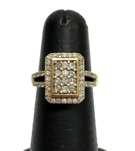 (MA3) Ladies 10k Yellow Gold 3.1g Diamond .50TCW Split Shank Ring - Size 6 - Picture 1 of 6