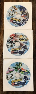 Sonic Riders PC CD-ROM Version 3 Discs Impossible to Find Very Rare No Box - Image 1 of 4