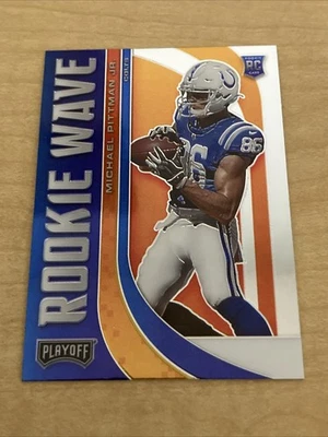 2020 Panini Playoff Rookie Wave #RW-14 - Michael Pittman Jr. RC - Colts - Image 1 of 2