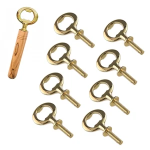 Kit de proyecto abridor de botellas - Acabado dorado, paquete de 8, torneado de madera heredado - Imagen 1 de 4