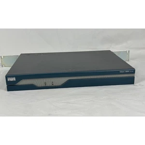 Cisco 1841 Integrated Services Router w/WIC-1T card, Rack Ears, Power Cable - Picture 1 of 5