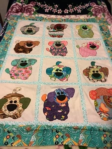 Unfinished Quilt Top Playful Puppies 45”/56” Special Order For busterdog0_4 - Picture 1 of 1