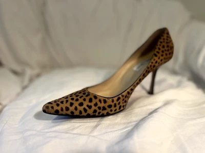 JIMMY CHOO Tacones Estampado Leopardo Talla 42 Pelo de Poni Foto 1 de 4