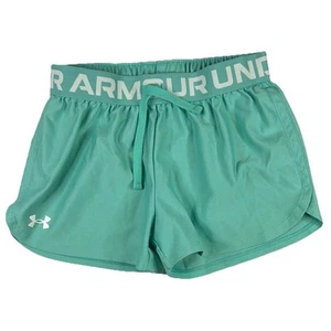 Under Armour Girls' Sea Green HeatGear Athletic Shorts Size Medium - Picture 1 of 4