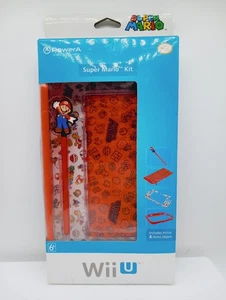 PowerA Official Nintendo Wii-U SUPER MARIO KIT 4 Piece Decal Bumper Stylus Case - Bild 1 von 2
