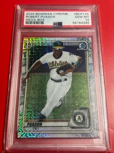 2020 Bowman Chrome Robert Puason RC Mega Box Mojo Refractor Rookie PSA 10 GEM - Bild 1 von 2