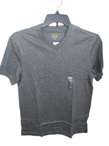 Club Room Herren Größe Small V-Ausschnitt T-Shirt in meliertem Grau Einzelhandel $ 19,50 - Bild 1 von 9