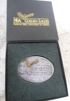 NRA HEBILLA CINTURÓN 1994 ÁGUILAS DORADAS EDICIÓN LIMITADA PELTRE 940492 Foto 1 de 4