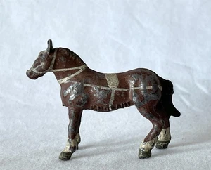 Vintage Painted Lead Toy Soldier Britains Era SMALL Brown Horse #68-569 - Picture 1 of 9