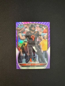 2022 Bowman University Chrome - Tyler Van Dyke #7 Purple Refractor /399 (RC) - Picture 1 of 2