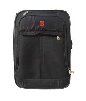 21" Swiss Gear Black Soft Shell Carry-On Travel Case Expandable Adjustable  - Image 1 of 4