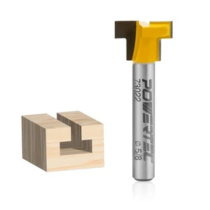 T-Nut Fräser 1/4 Schaft, hartmetallbestückt T-Schiene Fräser, Lamellenwandfräse - Bild 1 von 6