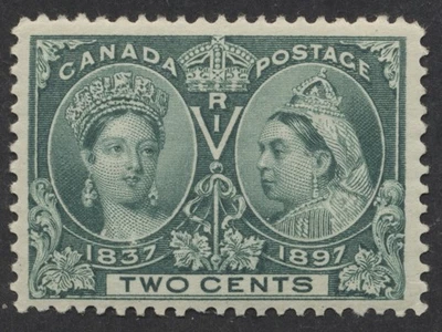 Canada #52 2c Victoria Jubilee F-VF Mint OG NH - Image 1 of 3