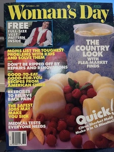 Vintage Woman's Day Magazine September 5, 1989 Recipes Health Beauty, Great Ads! - Picture 1 of 16