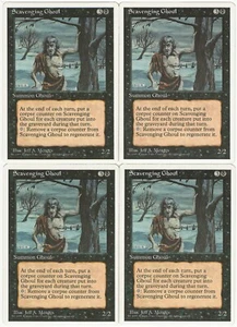MTG Scavenging Ghoul x4 4a quarta edizione playset LP non comune - Foto 1 di 1