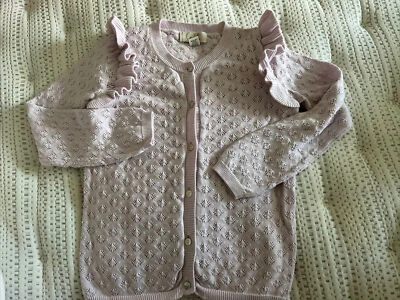 Cárdigan Peek Niños Niñas’ Pointelle Mangas Volantes Lila Talla 8 M Foto 1 de 2