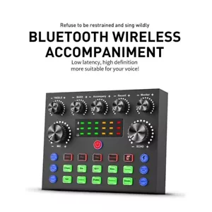 USB Interface External Sound Card Live Broadcas Microphone Audio Card Equipment - Picture 1 of 12