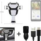  For Emporia Smart.3 Airvent mount + CHARGER holder cradle bracket car clamp