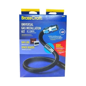 BrassCraft Black ProCoat Gas-Installationsset für Gas-Scheitholzkamine und Heizungen - Bild 1 von 3