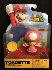"Figura de acción Toadette de Super Mario 4"" con moneda" - Imagen 1 de 5