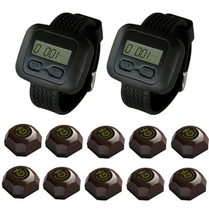 Sistema de llamadas de servicio de camarero inalámbrico SINGCALL para restaurante 2 relojes 10 campanas - Imagen 1 de 8