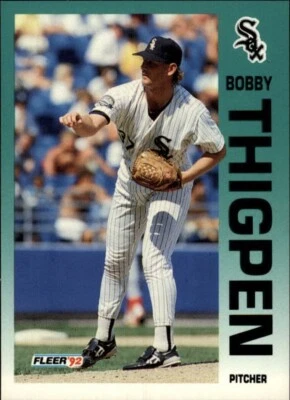 1992 Fleer Baseball Card #99 Bobby Thigpen - Image 1 of 2