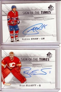 2016-17 SP Authentic Sign of the Times #SOTTBE Brian Elliott AUTO (A) - Picture 1 of 1